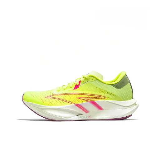 Anta Низкий Топ Гоночные Беговые Кроссовки Мужские Зеленый Желтый Красный