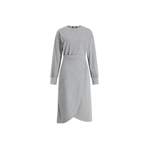 TEPOR Длинное платье с длинным рукавом женское