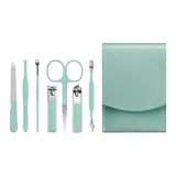 Зеленый набор щипцов для бровей из 7 штук