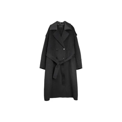 ELLE Черное Женское Пальто