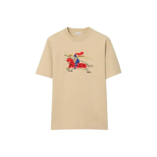 Burberry Stone Wash Серый Бежевый Мужская T-Рубашка