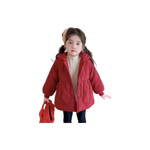 7 SEVFUN Повседневный Хлопковый пуховик Зимний Красный Детский Возраст 3-7 лет