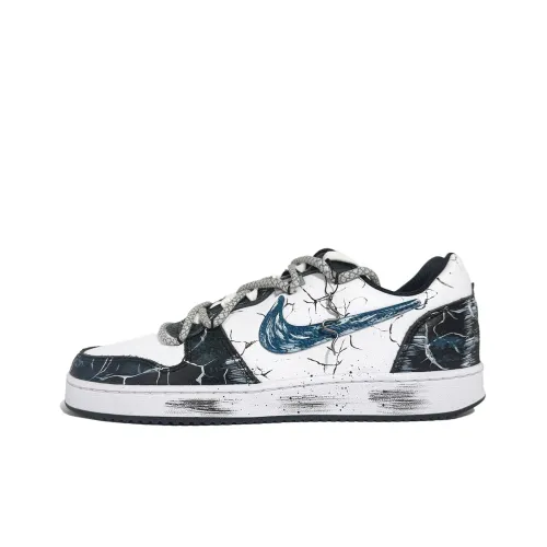 Nike EBERNON ZERO Domain Износостойкие и Легкие Низкие Кроссовки для скейтбординга Мужские Черные