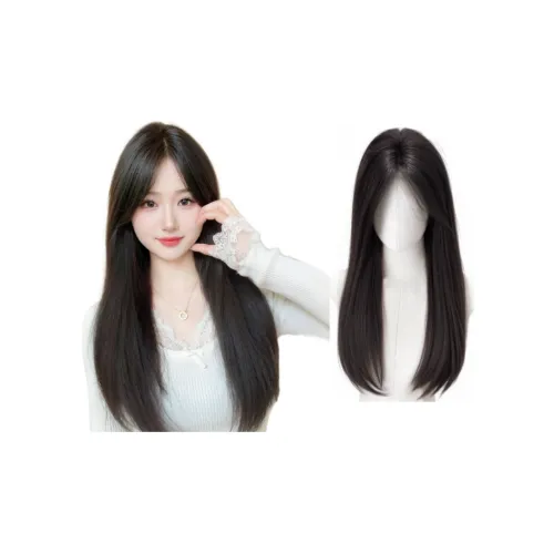 FYOSEE Перука Без Сети для Волос Полная Перука Набор Мода Ручная Вязаная Сетка Длинные Прямые Волосы