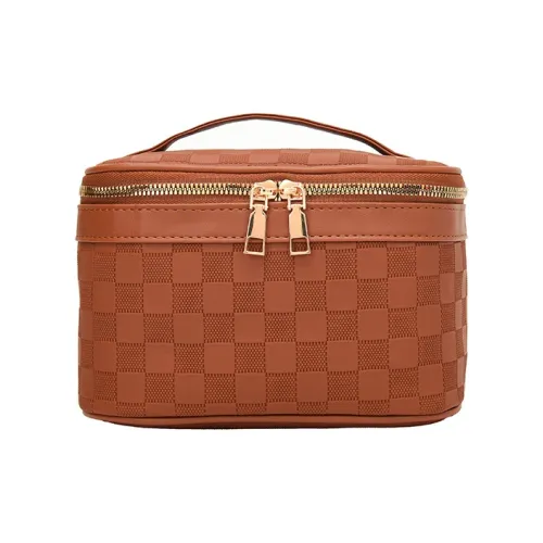 PureLove Шахматный узор Сумка Большая емкость Путешественная сумка Минималистский стиль PU кожа Высококачественная сумка