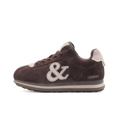 Cat Sofa Низкие кроссовки для скейтбординга унисекс коричневые