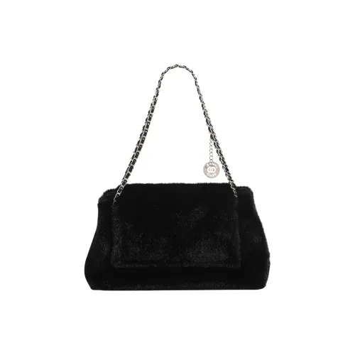 TTaG．baG Флис Сумка через плечо Стандартная Женская Черная