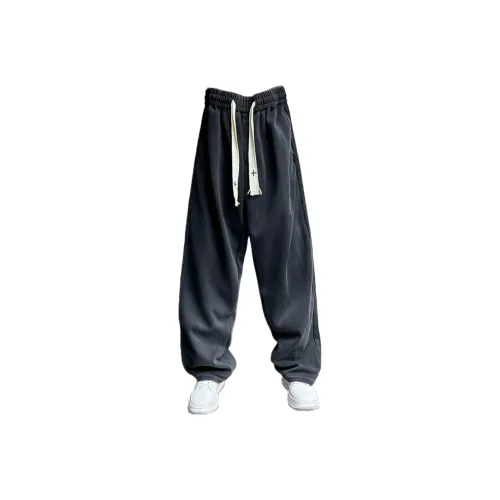 CAT'S PAW Черные Стандартные Унисекс Повседневные Штаны