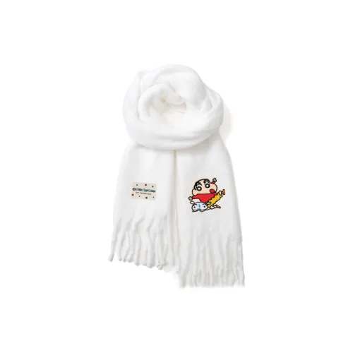 Crayon Shinchan Круг Бархат Вязаные Шарфы Унисекс