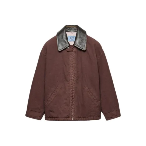 PRADA Гранат Красный Женский Куртки