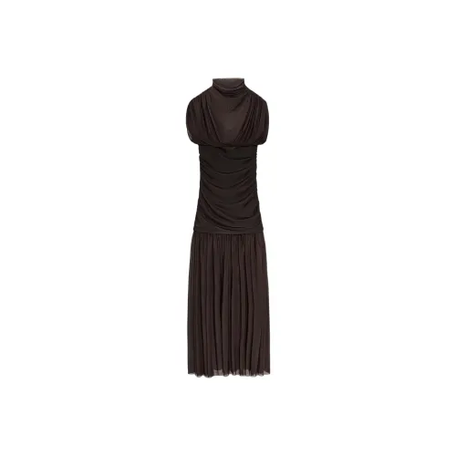 ZARA Шоколад Женские Платья без рукавов