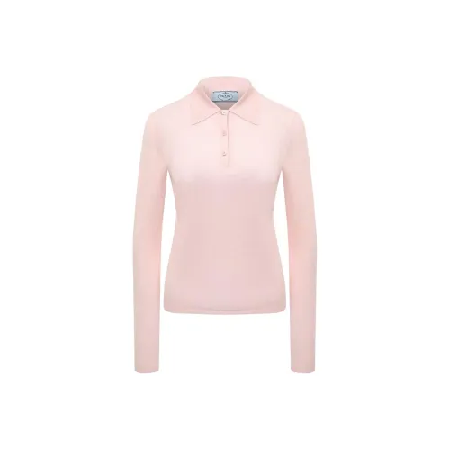 PRADA Розовые Женские Кашемировые Свитера