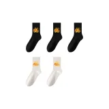 [5 пар] Черный + Черный + Черный + Белый + Белый