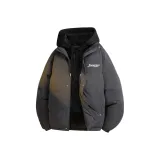 Серый-черный с капюшоном