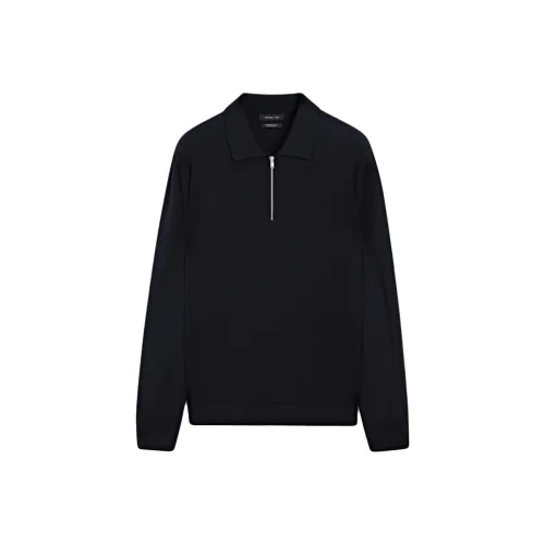 Massimo Dutti Синий Мужской Трикотаж