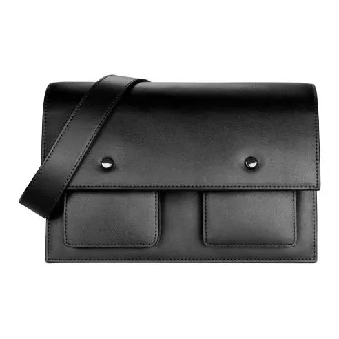 INJOYLIFE Сумка из натуральной кожи сумка через плечо обычная мужская черная