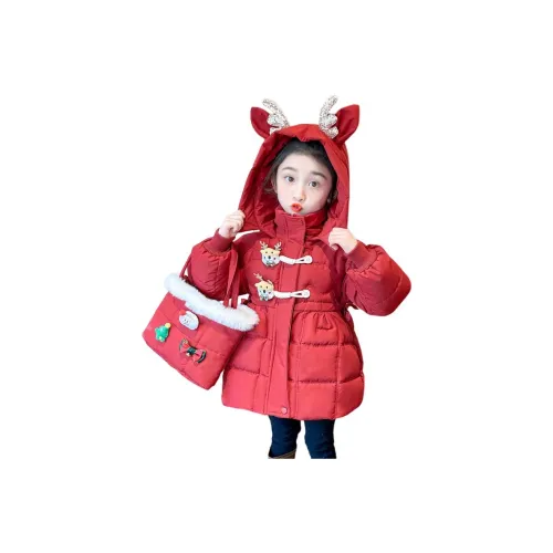 7 SEVFUN Повседневный Хлопковый пуховик Зимний Красный Детский Возраст 3-7 лет