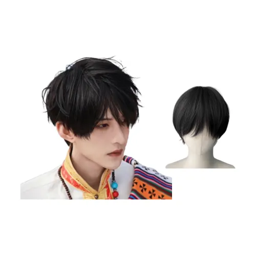 UMIFFA Мужская парик Корейский стиль Повседневный Короткий Прямые волосы Естественный Бесшовный Симуляция Полная Голова COVER