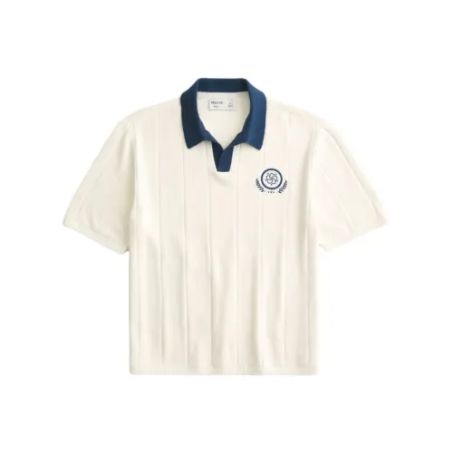 Hollister Белая Мужская Поло