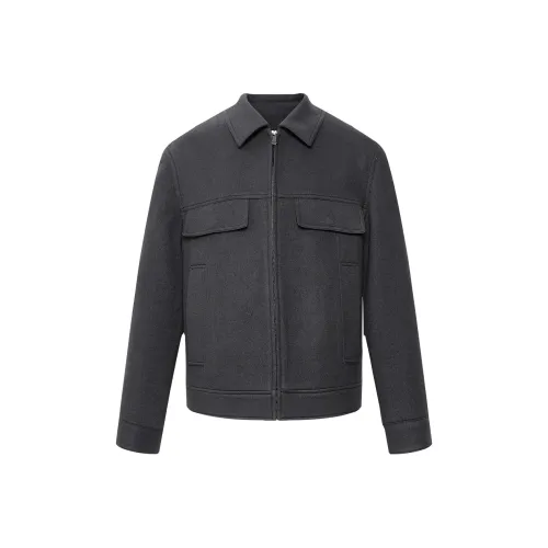 LESS IS MORE Темно-серый Циановый G5DYR0101Y Мужское пальто