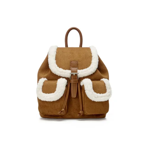 JOSINY Ткань Синтетическая кожа Рюкзак Стандартный Женский Коричневый