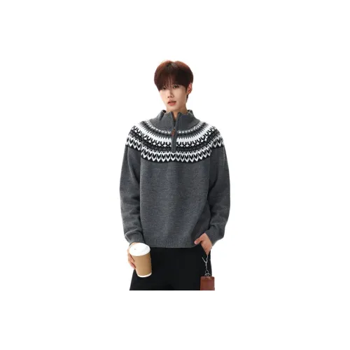 XINGGENGYUAN Серый Унисекс Свитера