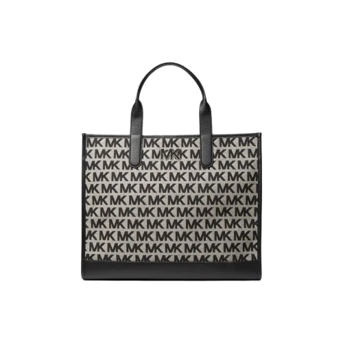 MICHAEL KORS Hudson Ткань + Искусственная кожа Сумка Большая Мужская Черная и Бежевая