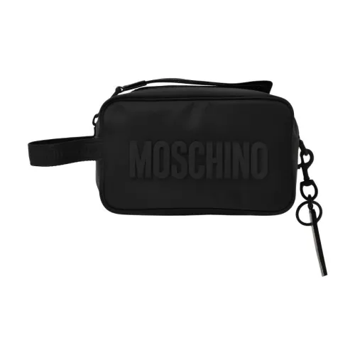 MOSCHINO Полиэстер Клатч Мужской Черный
