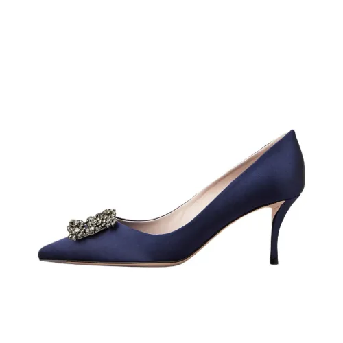 Roger Vivier Efflorescence Узкий каблук Высокие каблуки 6,6 см Женские Фиолетовый