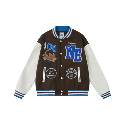 NELY Коричневый Унисекс Бейсбольные Джерси
