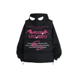 Черный свитшот + черный жилет [с флисовой подкладкой]