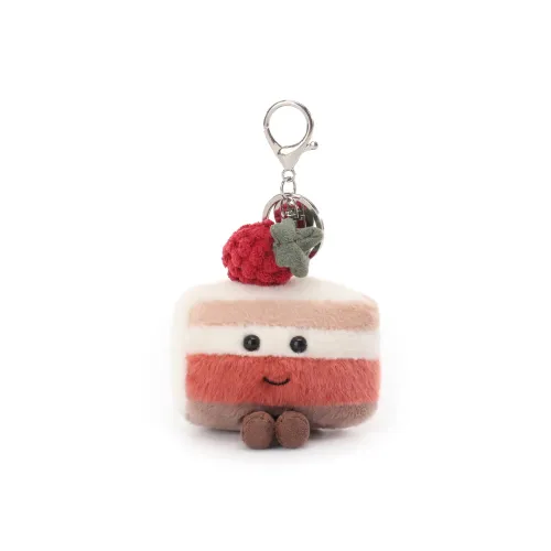 APRICOT LAMB Милый Брелок в виде клубничного торта украшение плюшевая подвеска высота 8 см