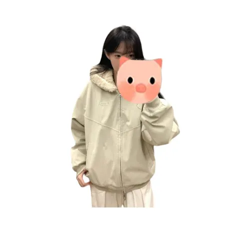 MDEHT Абрикос Женские Бархатные Куртки