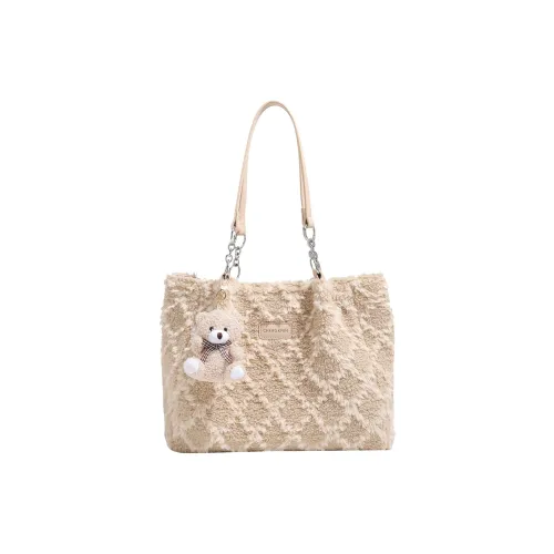 TTaG．baG Fleece Сумка через плечо Женская Белая