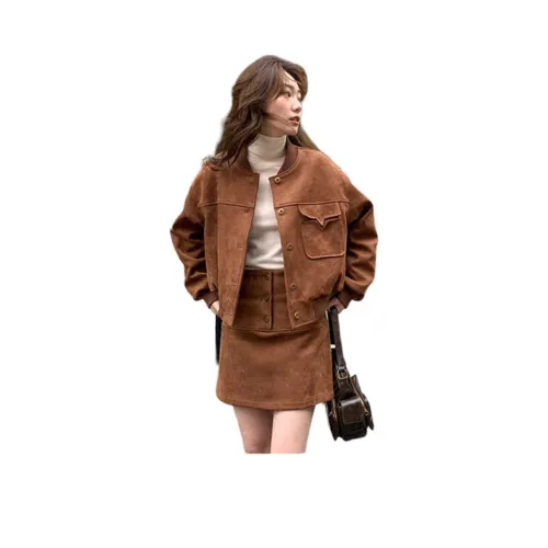 Cotton Gene Коричневый Внутренний Женский Куртка