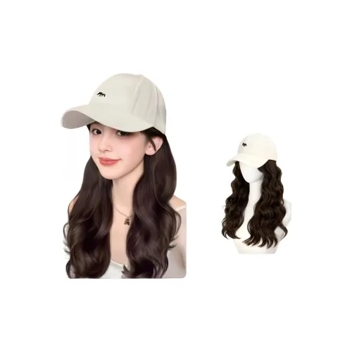 Mousse Na Шапки Кепки Wig Integrated Женская Новинка Мода Интернет Знаменитость Бейсболка Бейсболка