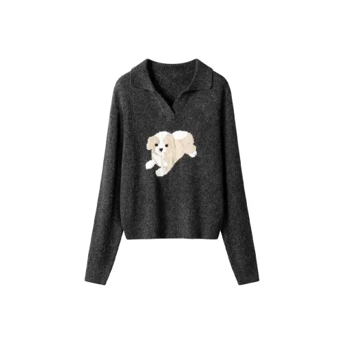 MDEHT Темно-серый Женский Трикотаж