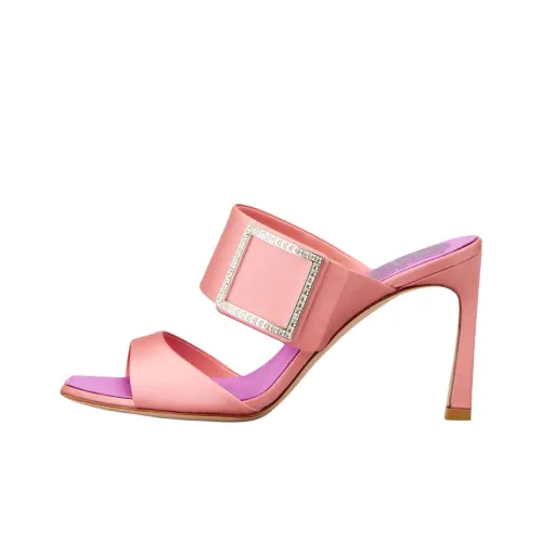 Roger Vivier Trompette Шлепанцы Женские Розовые