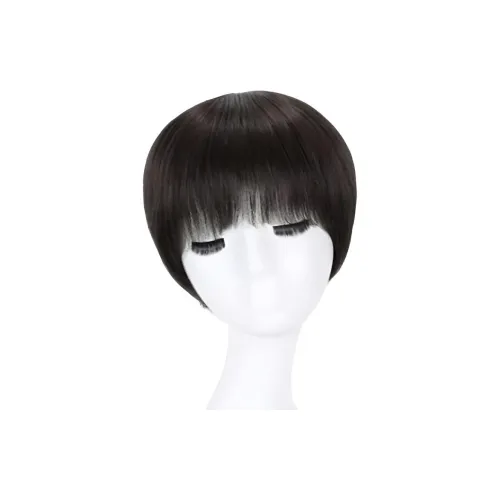 LOUIS FERRE LUIGI Наушники Коротковолновая Звуковая волна Женская Перука Полная Покрытие Стиль Короткие Прямые Волосы