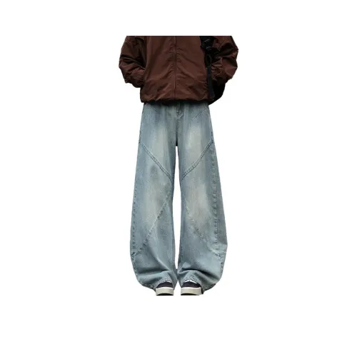 ICVBL Джинсовый синий Мужские Джинсы