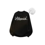 Флисовая подкладка, черный (белый)