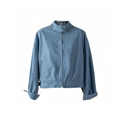 KKX Синий Женские Бархатные Куртки