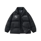 Чёрный, воротник-стойка, городской, минималистичный