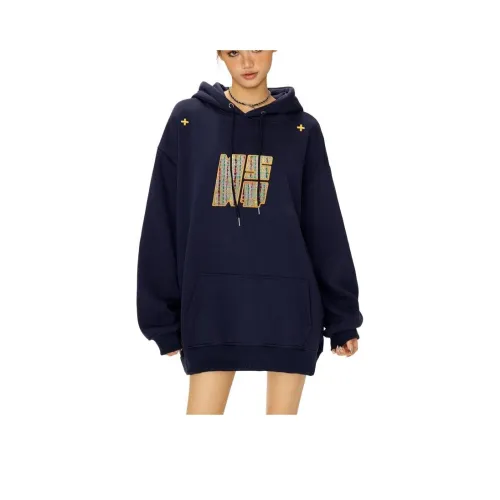 MDEHT Темно-синие женские свитшоты