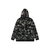 Флисовая подкладка, черный, зеленый, тяжелый, акула, вышивка