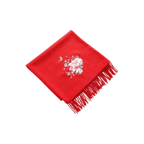 SANGSHANG Чистая шерсть Вязаные шарфы Женские