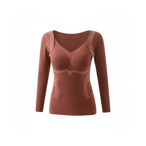 DUSHILIREN Кирпично-красный Женские Майки под одежду