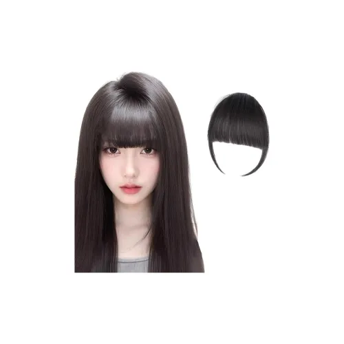 WANWANFENG Перука Женская PIECES Комикс Бangs Человеческие Волосы Короткие Прямые Волосы