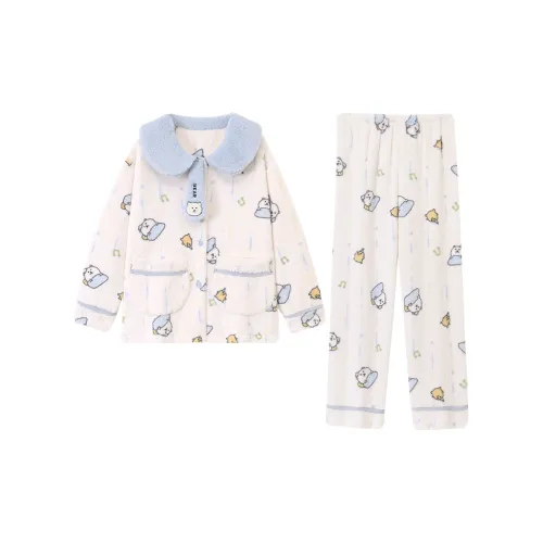 QIANSHENG Cute Cartoon Женские Пижамные Комплекты