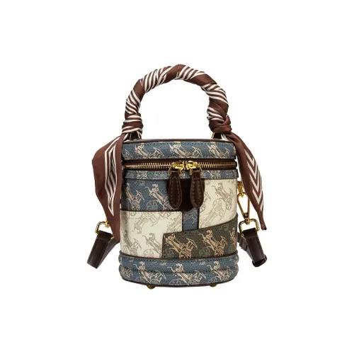 Jacoponnus Сумка из коровьей кожи большая женская синяя